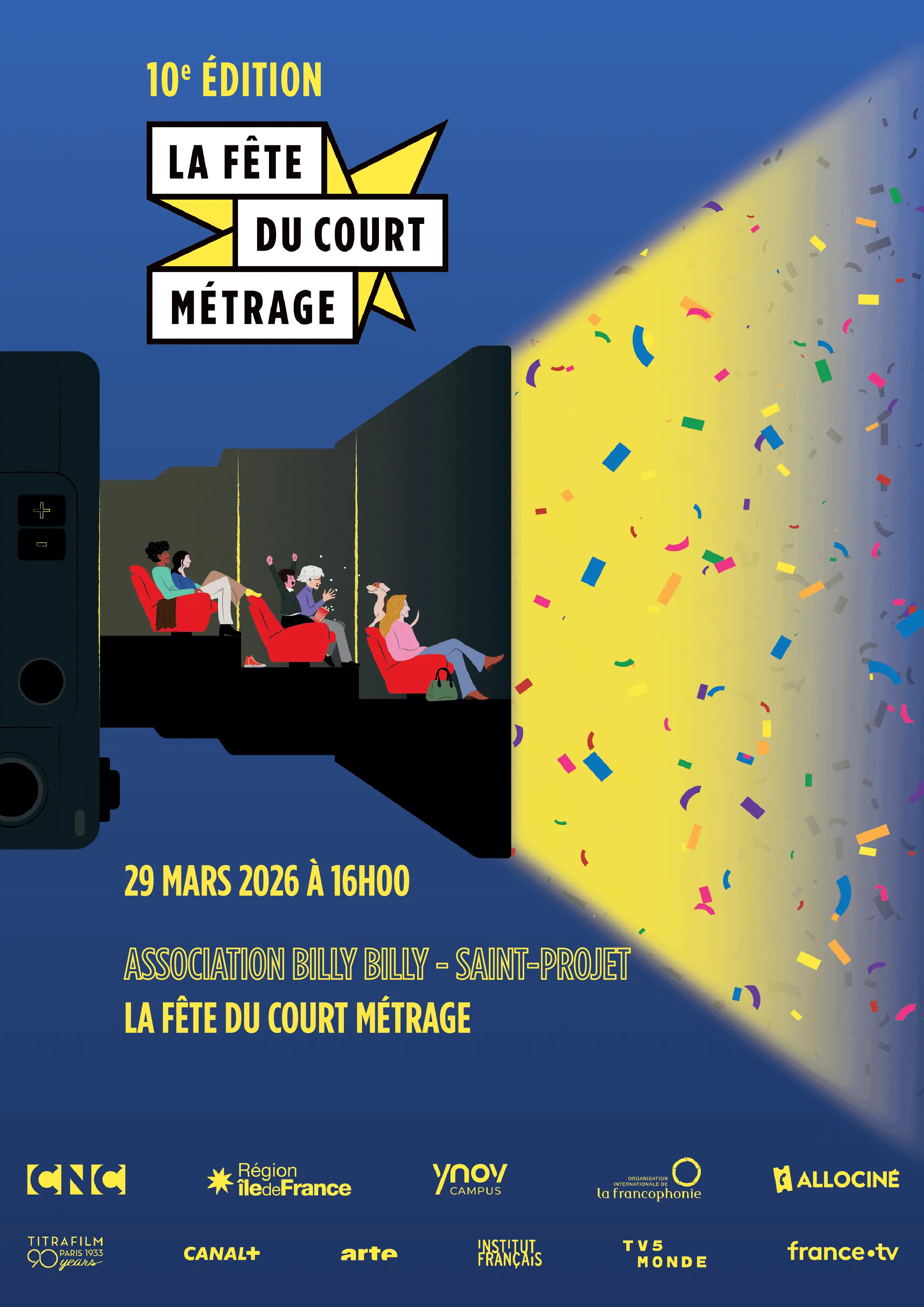 Affiche événement Fête du Court Métrage 5è édition