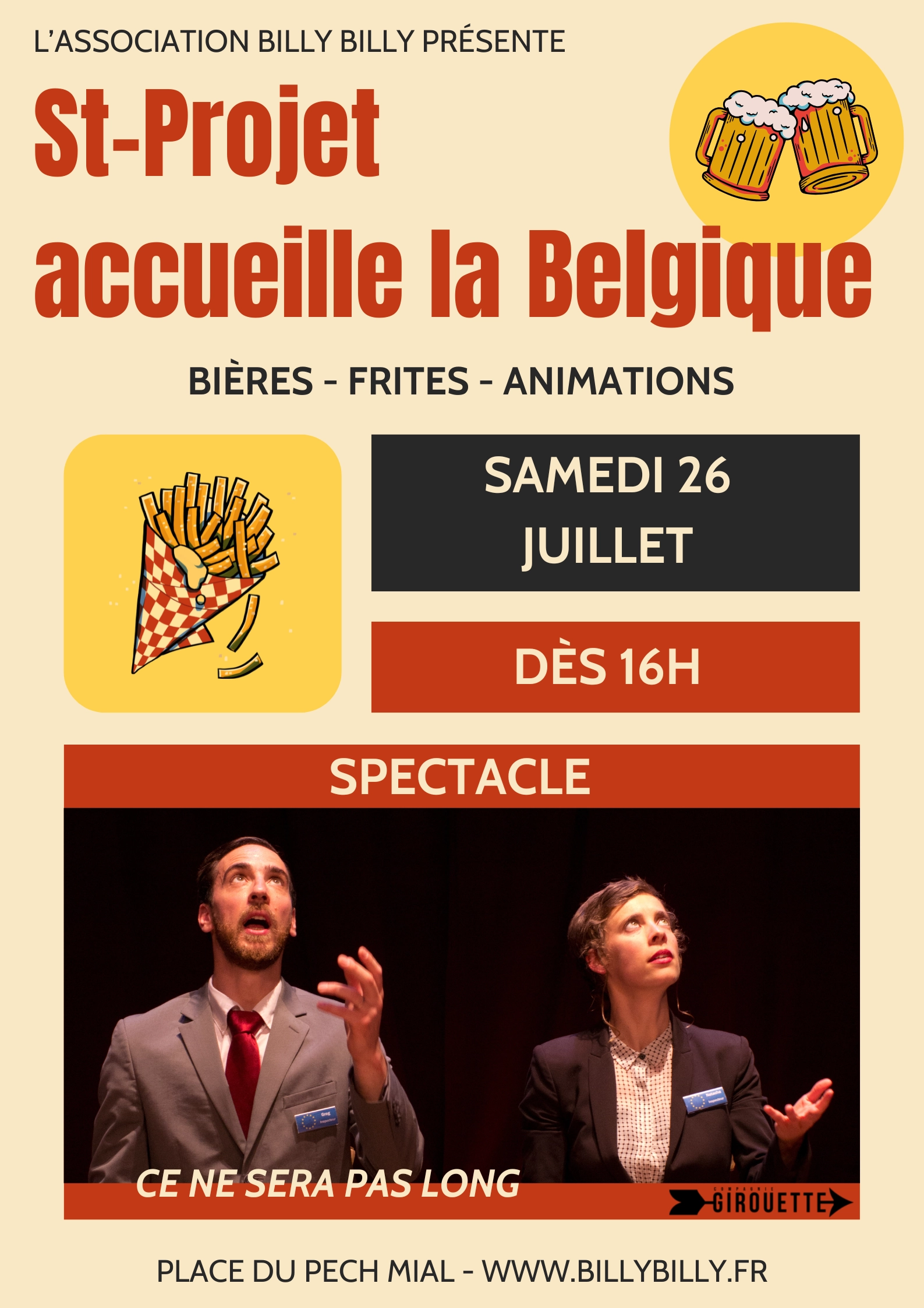 Affiche événement journée belge