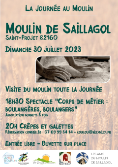 Affiche de une journée au moulin