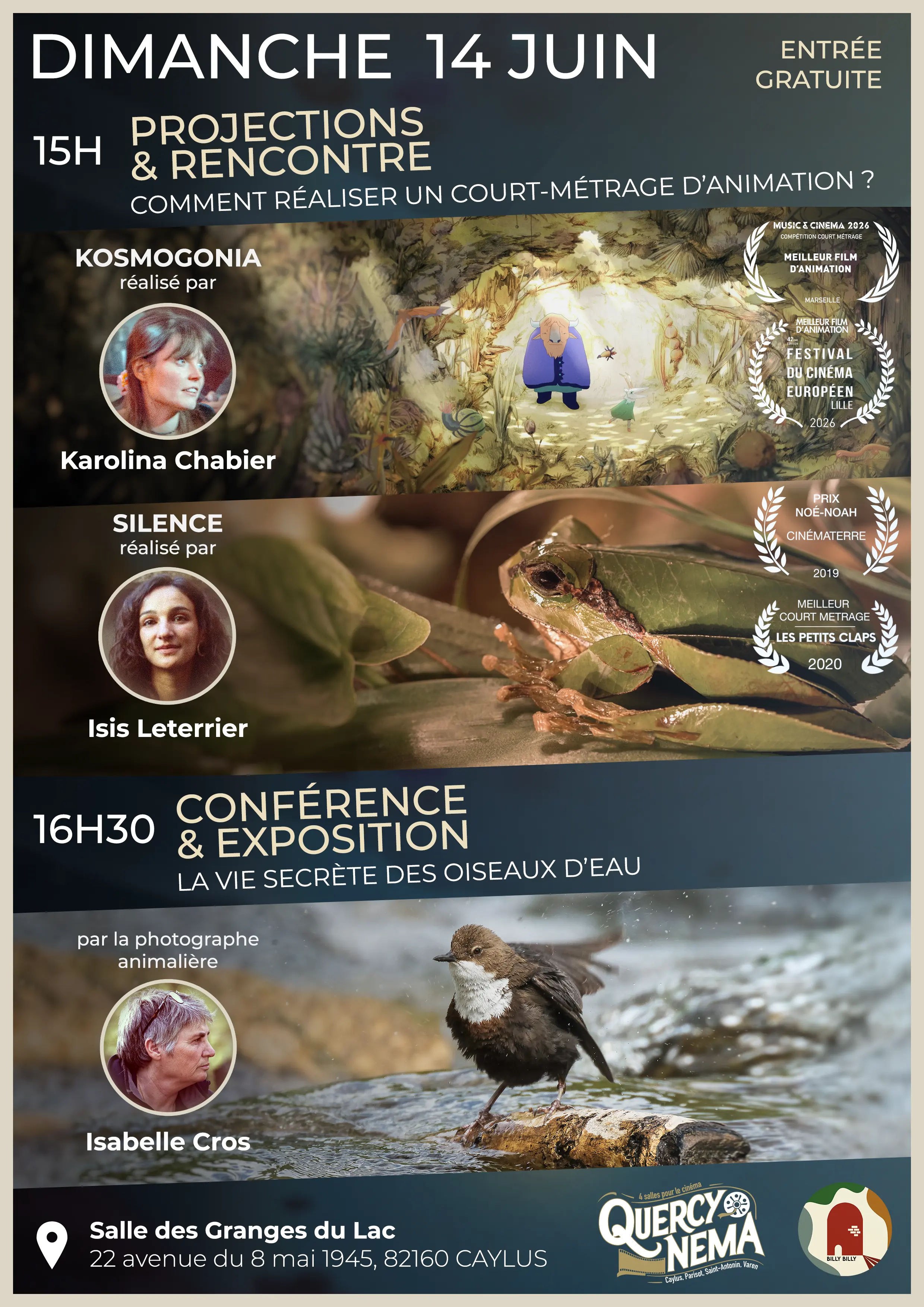 Affiche projection rencontre